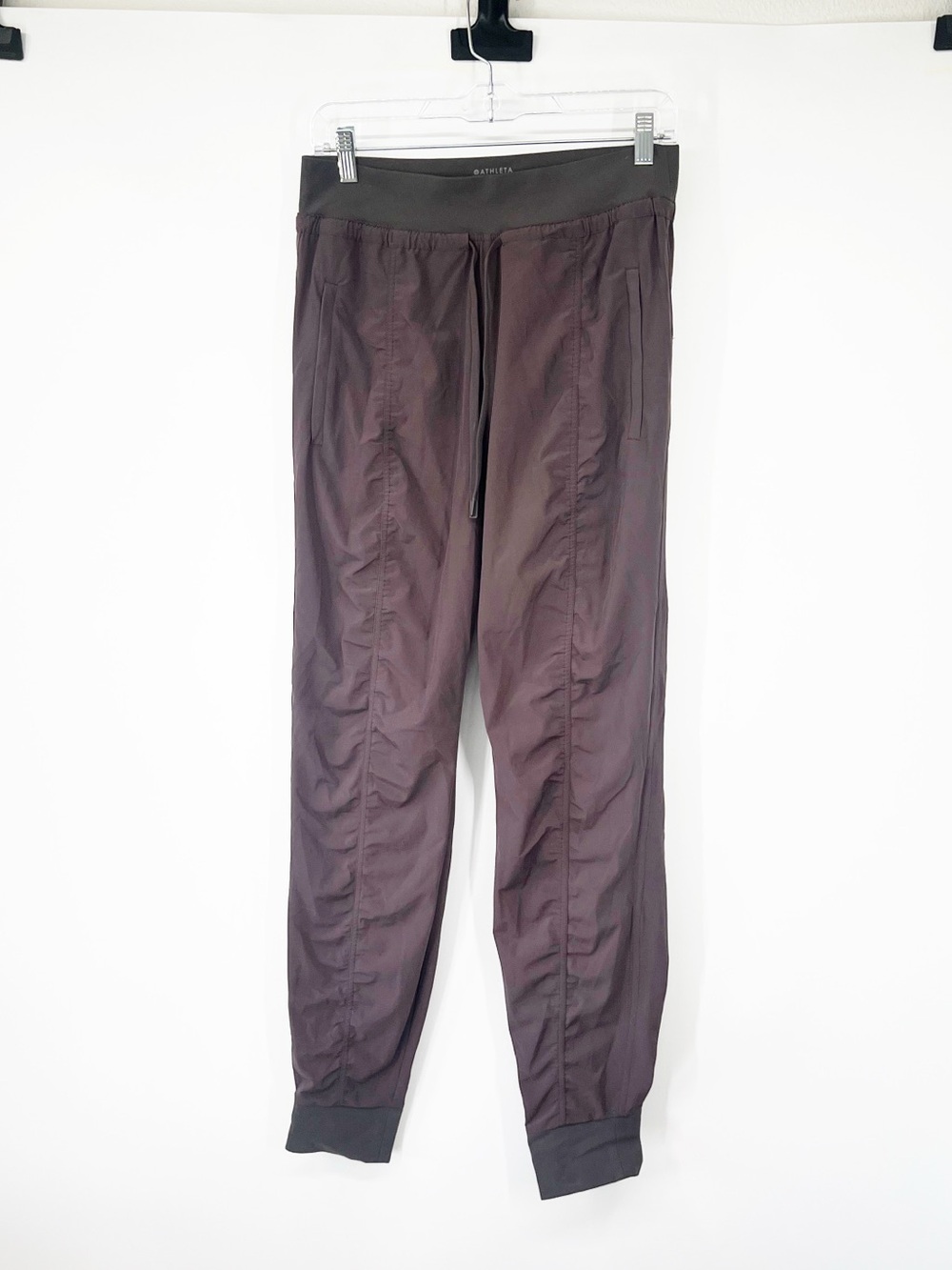 Athleta Attitude Pant Joggers Lightweight Ruched Leg TALL